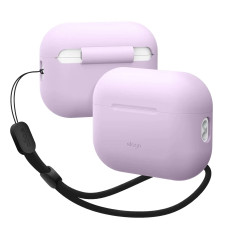 Чехол для наушников Elago Silicone Basic Case with Nylon Lanyard Lavender for Airpods Pro 2nd Gen (EAPP2SC-BA+ROSTR-LV)