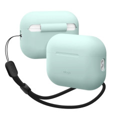 Чехол для наушников Elago Silicone Basic Case with Nylon Lanyard Mint for Airpods Pro 2nd Gen (EAPP2SC-BA+ROSTR-MT)
