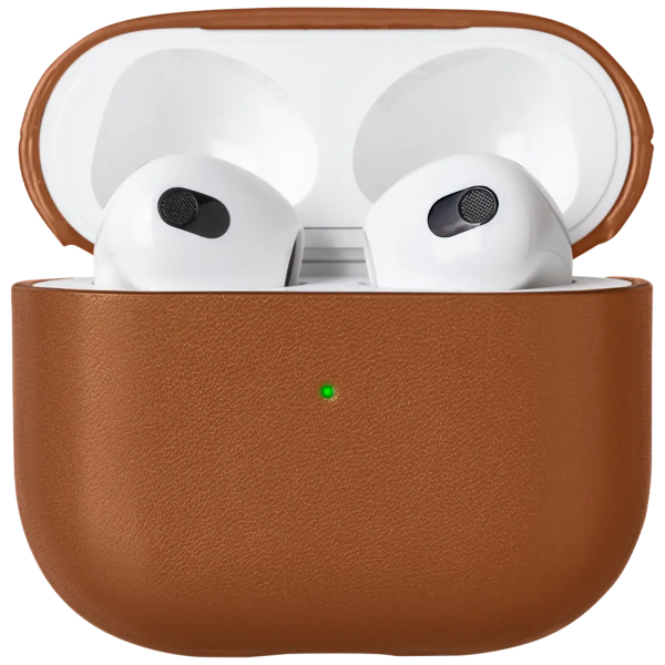 Кожанный чехол для наушников Native Union Leather Case for Airpods 3rd Gen, Tan (APCSE-LTHR-BRN-V2)