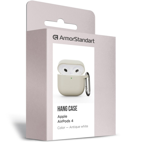 Чехол для наушников ArmorStandart Hang Case for AirPods 4, Antique White (ARM81279)