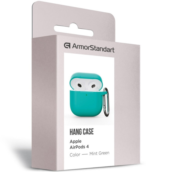 Чехол для наушников ArmorStandart Hang Case for AirPods 4, Mint Green (ARM81287)