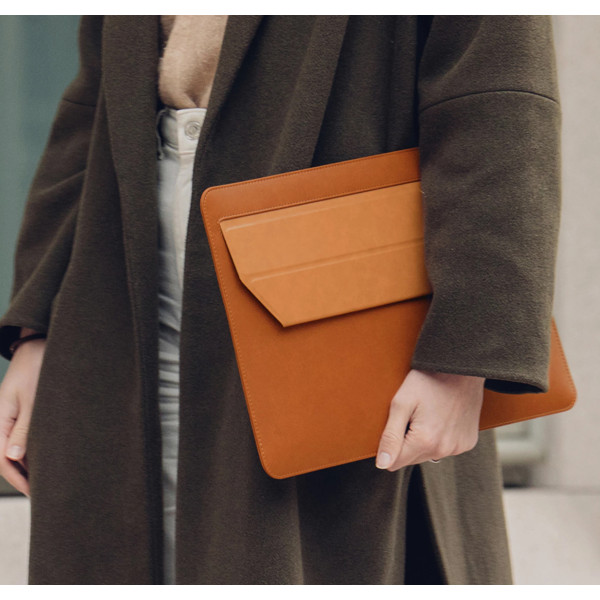 Чехол-папка Moshi Muse 13" 3-in-1 Slim Laptop Sleeve Caramel Brown for MacBook Pro 13" M1/M2/MacBook Air 13" M1 (99MO034751)