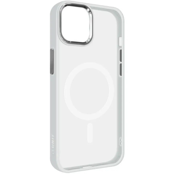 Чехол накладка ArmorStandart Unit MagSafe for iPhone 12/12 Pro Matte Clear Silver (ARM70444)
