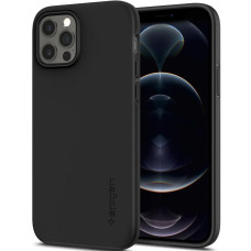 Чехол накладка Spigen Thin Fit Case for iPhone 12/12 Pro, Black (ACS01696)