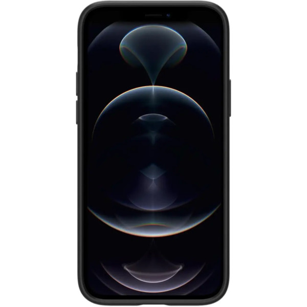 Чехол накладка Spigen Thin Fit Case for iPhone 12/12 Pro, Black (ACS01696)
