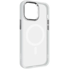 Чехол накладка ArmorStandart Unit MagSafe for iPhone 15 Pro Max Matte Clear Silver (ARM69350)