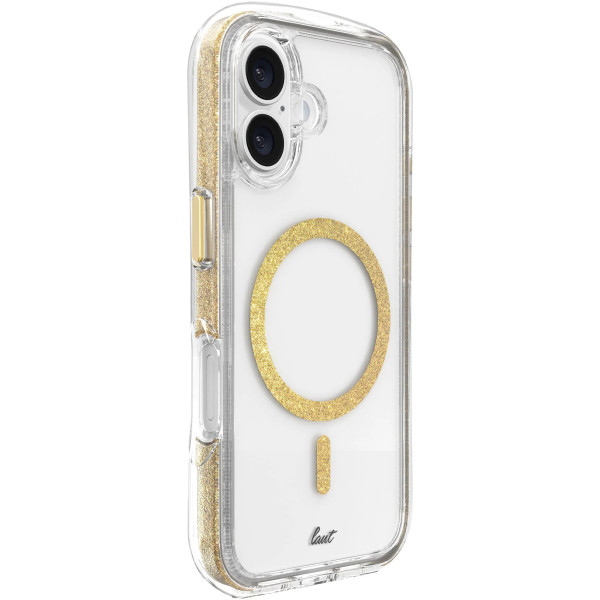 Чехол для смартфона Laut AERO SPARKLE for iPhone 16 Plus with MagSafe, Crystal Gold (L_IP24C_AS_GD)