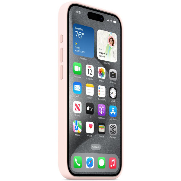 Чохол для смартфона Silicone Case with MagSafe for iPhone 16 Pro, Pink Sand (HC) (A)