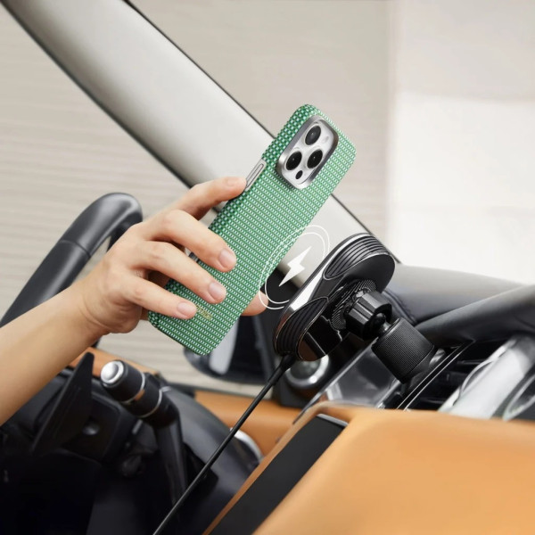 Чохол для смартфона Pitaka Ultra-Slim Case Classic for iPhone 16 Pro, Forest Green (KI1601PFOR)