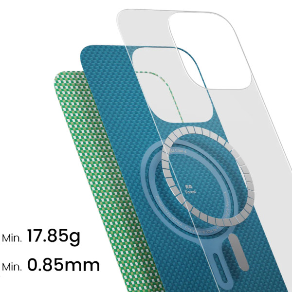 Чохол для смартфона Pitaka Ultra-Slim Case Classic for iPhone 16 Pro, Forest Green (KI1601PFOR)