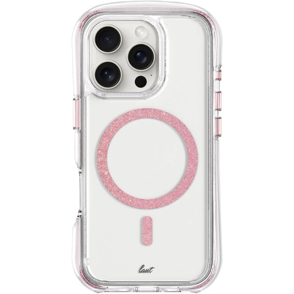 Чехол для смартфона Laut AERO SPARKLE for iPhone 16 Pro Max with MagSafe, Crystal Pink (L_IP24D_AS_P)