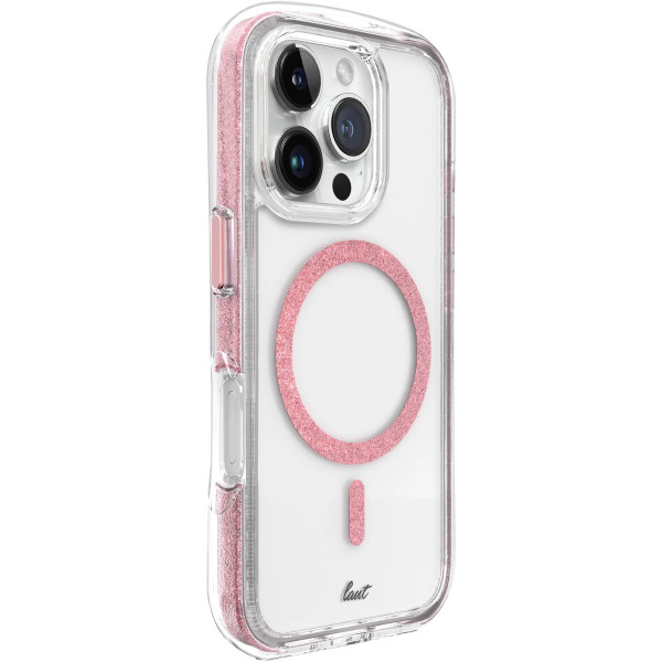 Чехол для смартфона Laut AERO SPARKLE for iPhone 16 Pro Max with MagSafe, Crystal Pink (L_IP24D_AS_P)