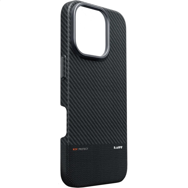 Чехол для смартфона Laut Kev Protect Aramid Fiber Case with MagSafe for iPhone 16 Pro Max, Black (L_IP24D_KE_BK)