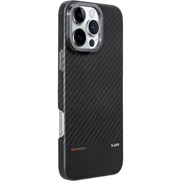 Чехол для смартфона Laut Kev Protect Aramid Fiber Case with MagSafe for iPhone 16 Pro Max, Black (L_IP24D_KE_BK)