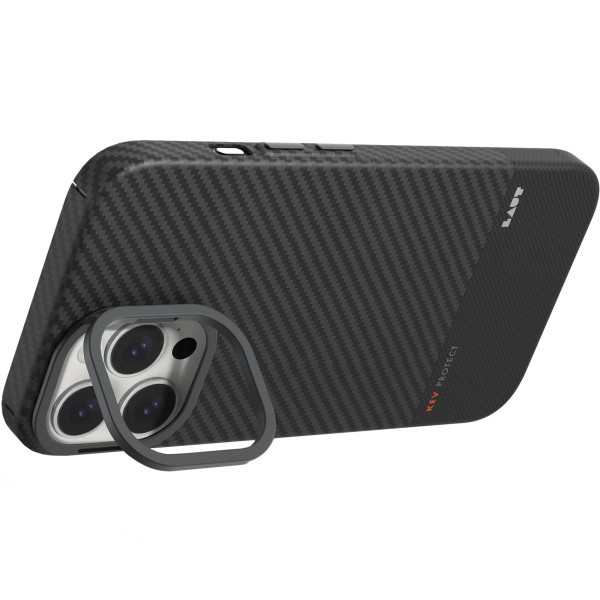 Чехол для смартфона Laut Kev Protect Aramid Fiber Case with MagSafe for iPhone 16 Pro Max, Black (L_IP24D_KE_BK)