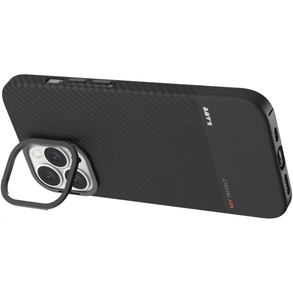 Чехол для смартфона Laut Kev Protect Aramid Fiber Case with MagSafe for iPhone 16 Pro Max, Black (L_IP24D_KE_BK)