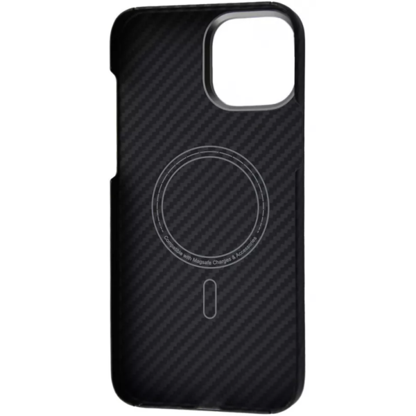 Чехол для смартфона WAVE Premium Carbon Slim Case with MagSafe for iPhone 15 Pro, Black
