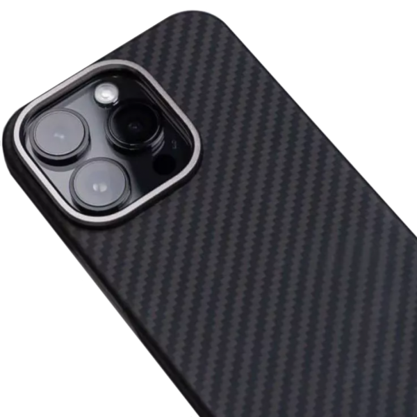 Чехол для смартфона WAVE Premium Carbon Slim Case with MagSafe for iPhone 15 Pro, Black