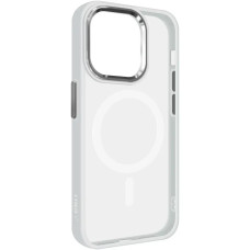 Чехол накладка ArmorStandart Unit MagSafe for iPhone 12 Pro Max Matte Clear Silver (ARM70443)