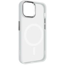 Чехол накладка ArmorStandart Unit MagSafe for iPhone 13 Matte Clear Silver (ARM70445)