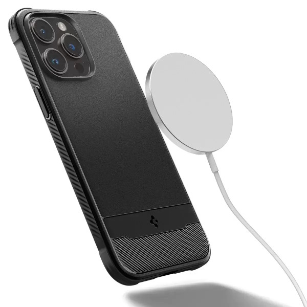 Чехол накладка Spigen Rugged Armor Mag Case with MagSafe for iPhone 14 Pro Max, Matte Black (ACS04812)