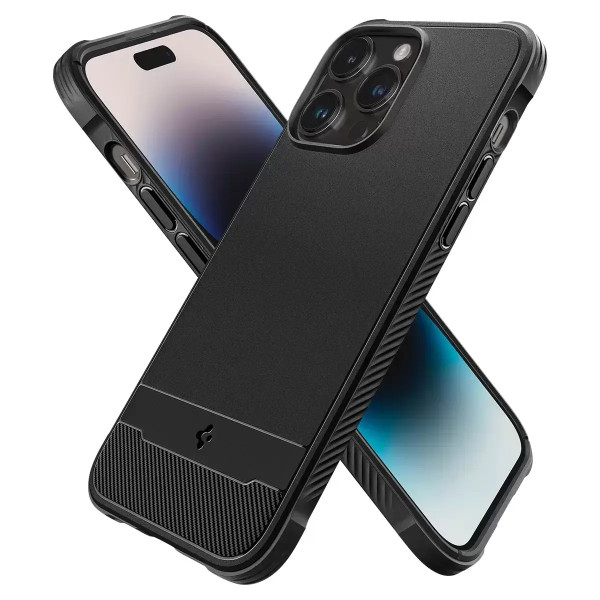 Чехол накладка Spigen Rugged Armor Mag Case with MagSafe for iPhone 14 Pro Max, Matte Black (ACS04812)
