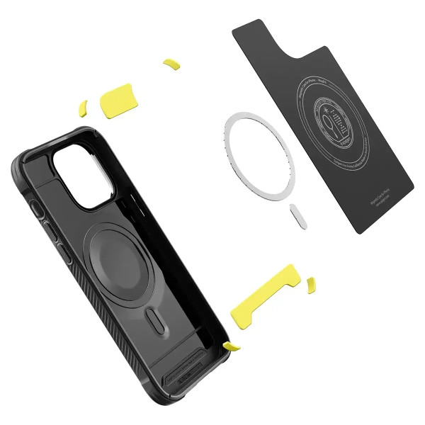 Чехол накладка Spigen Rugged Armor Mag Case with MagSafe for iPhone 14 Pro Max, Matte Black (ACS04812)