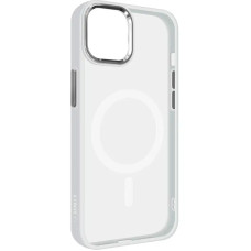 Чехол накладка ArmorStandart Unit MagSafe for iPhone 15 Matte Clear Silver (ARM69348)
