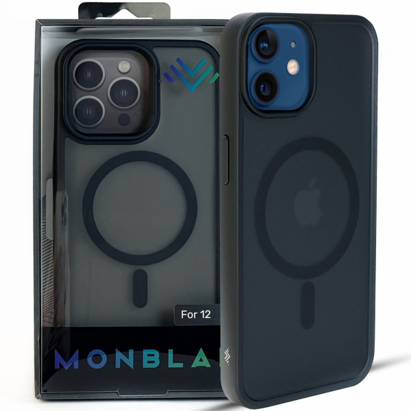 Чехол накладка Monblan Magnetic Matte Series Case for iPhone 12/12 Pro, Black