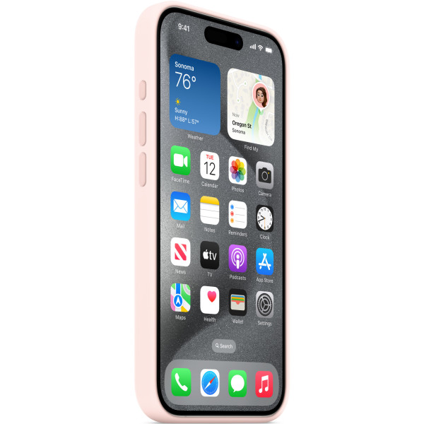 Чехол для смартфона Apple Silicone Case with MagSafe for iPhone 15 Pro Max, Light Pink (MT1U3)