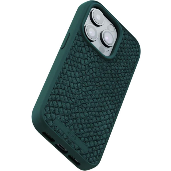 Чехол для смартфона Njord Salmon Leather MagSafe Case for iPhone 15 Pro Max, Dark Green (NA54SL02)