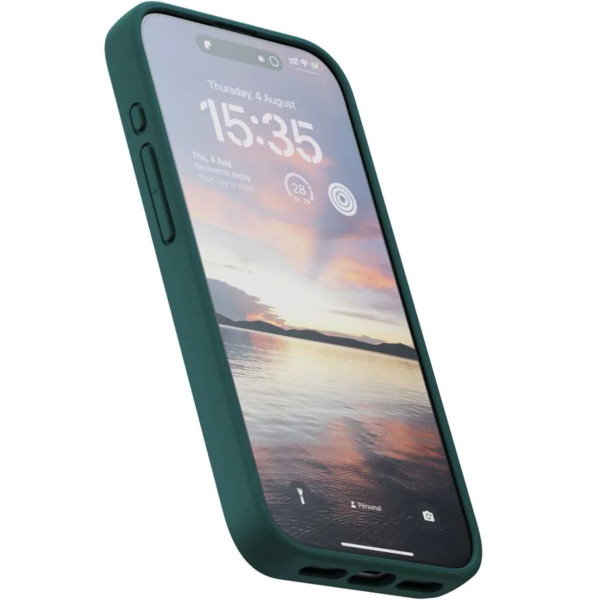 Чехол для смартфона Njord Salmon Leather MagSafe Case for iPhone 15 Pro Max, Dark Green (NA54SL02)