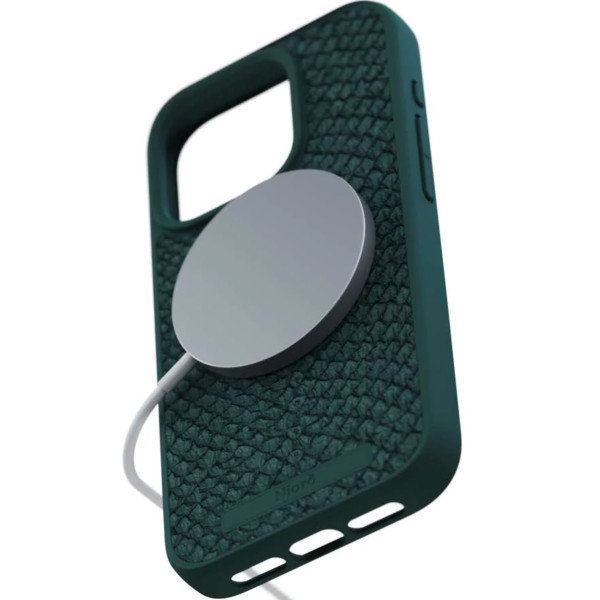 Чехол для смартфона Njord Salmon Leather MagSafe Case for iPhone 15 Pro Max, Dark Green (NA54SL02)