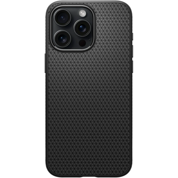 Чехол для смартфона Spigen Liquid Air Case for iPhone 15 Pro Max, Black (ACS06562)