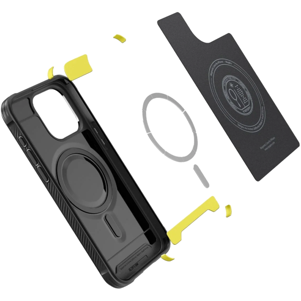 Чехол для смартфона Spigen Rugged Armor Case with MagSafe for iPhone 15 Pro Max, Black (ACS06561)