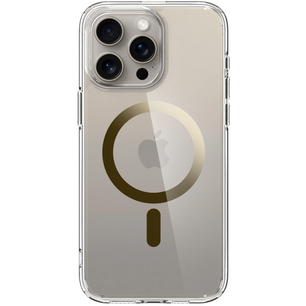 Чехол для смартфона Spigen Ultra Hybrid Case with MagSafe for iPhone 15 Pro, Gold (ACS06718)