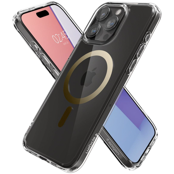 Чехол для смартфона Spigen Ultra Hybrid Case with MagSafe for iPhone 15 Pro, Gold (ACS06718)
