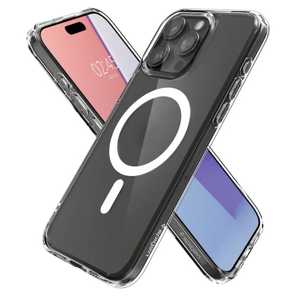 Чехол для смартфона Spigen Ultra Hybrid Case with MagSafe for iPhone 15 Pro Max, Frost Clear (ACS06580)