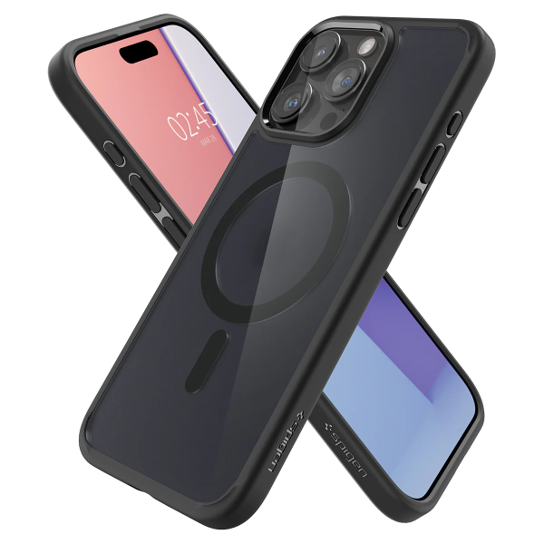 Чехол для смартфона Spigen Ultra Hybrid Case with MagSafe for iPhone 15 Pro, Frost Black (ACS06720)