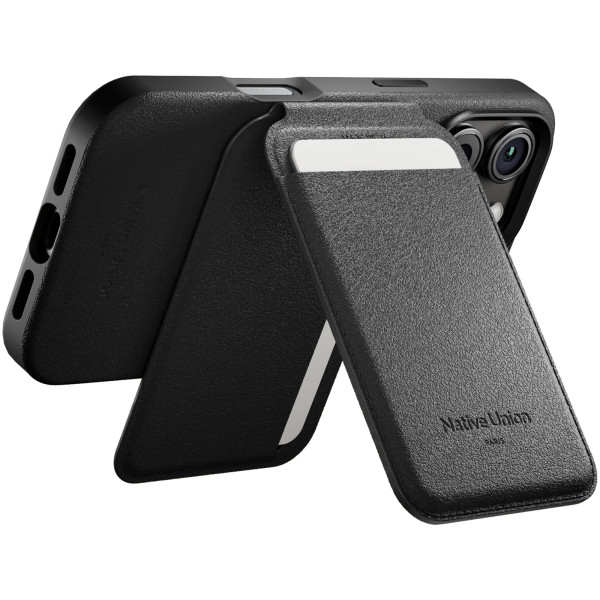 Чехол для пластиковых карт Native Union Active Wallet Stand Magnetic, Black (ACT-BLK-WAL)