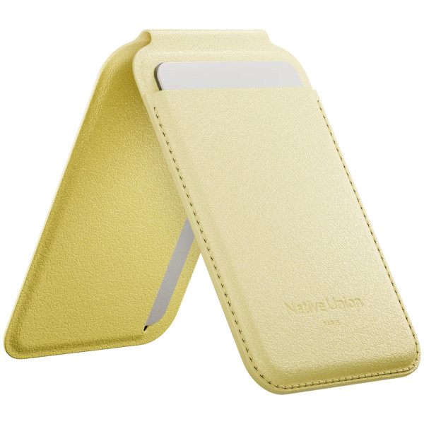 Чехол для пластиковых карт Native Union Active Wallet Stand Magnetic, Lemon (ACT-LMO-WAL)