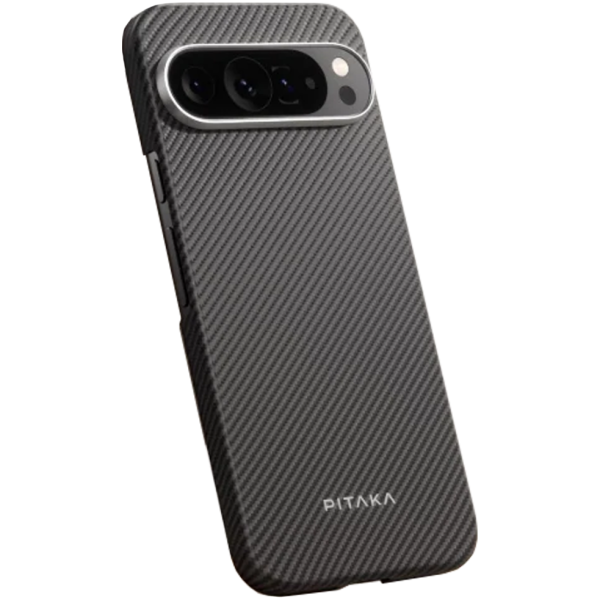 Чехол для смартфона Pitaka Ultra-Slim Case Classic Twill 600D for Google Pixel 9/9 Pro, Black/Grey (GPB2401)