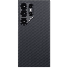 Чехол накладка Pitaka MagEZ Case 4 for Samsung Galaxy S24 Ultra, Twill Black/Grey (KS2401U)