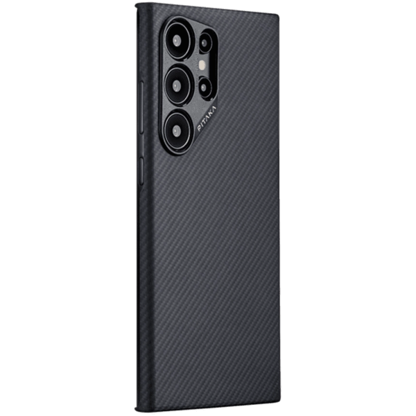 Чехол накладка Pitaka MagEZ Case 4 for Samsung Galaxy S24 Ultra, Twill Black/Grey (KS2401U)
