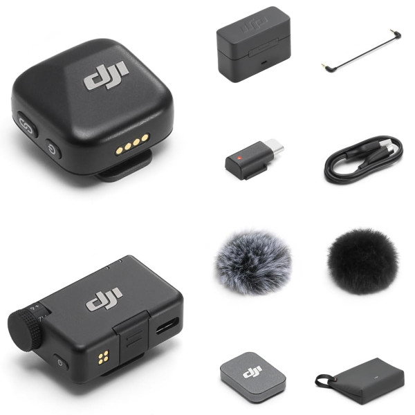 Микрофонная радиосистема для фотокамеры, для смартфона DJI Mic Mini 2TX + 1RX + Charging Case (CP.RN.00000433.01)