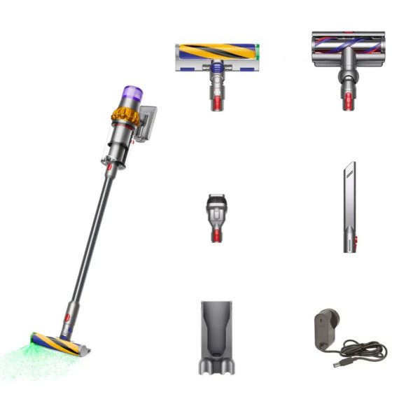 Вертикальный + ручной пылесос (2в1) Dyson V15 Detect Absolute 2023 Yellow/Nickel (446986-01)