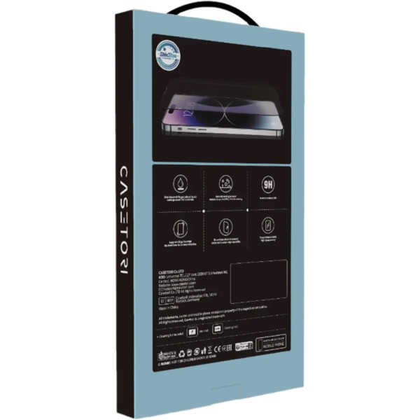 Защитное стекло для смартфона Casetori Sample HD Anti Dust Glass with Applicator for iPhone 16 Pro Max, Black