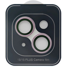 Защитное стекло для камеры ZK Max Hawk-Eye Camera Glass for iPhone 15/15 Plus, Pink