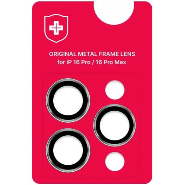 Защитное стекло для камеры NEU Chatel Metal Frame Lens Protector Glass for iPhone 16 Pro/16 Pro Max, Silver
