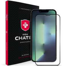 Защитное стекло NEU Chatel Corning Gorilla Glass with mesh for iPhone 13 Pro Max/ 14 Plus Front, Black